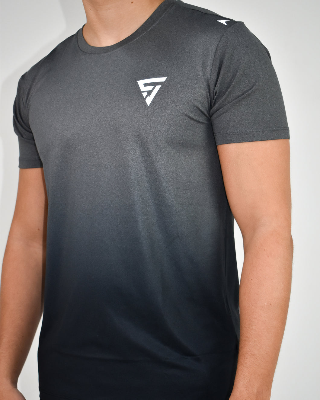 SEAMLESS OMBRE TEE IN GREY